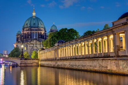 The Dom in Berlin at night Stock photo © elxeneize