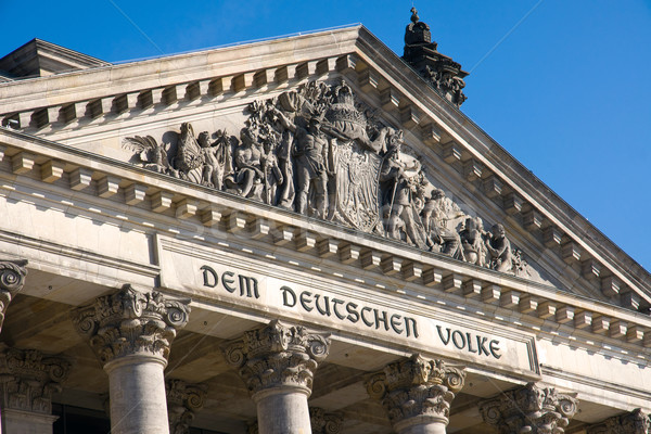 Detail of the Reichstag Stock photo © elxeneize