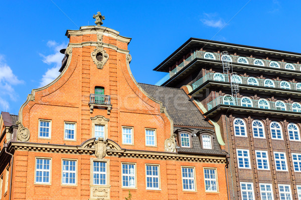 Historic buildings in Hamburg Stock photo © elxeneize