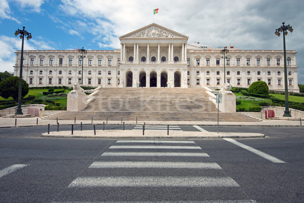 The white Portuguese Parliament Stock photo © elxeneize