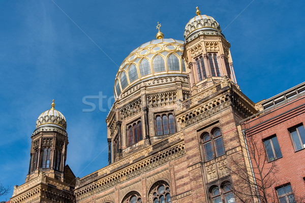 új zsinagóga Berlin szív Németország ház Stock fotó © elxeneize
