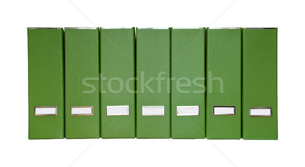 Stockfoto: Geïsoleerd · groene · magazine · bestanden · papier · boek