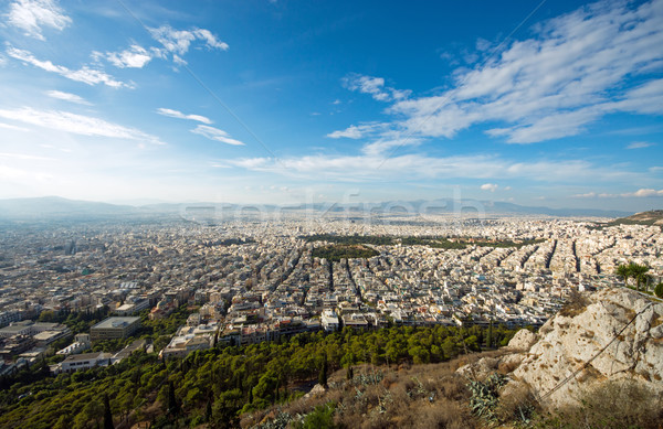 View over Athens Stock photo © elxeneize