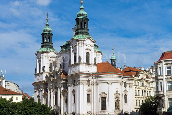 Church St. Nicolas in Prague Stock photo © elxeneize