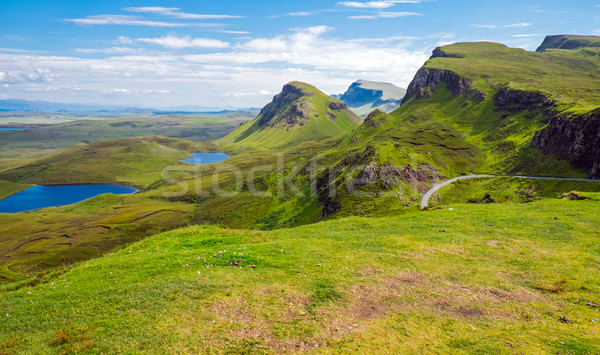 Green landscape on the Isle of Skye Stock photo © elxeneize