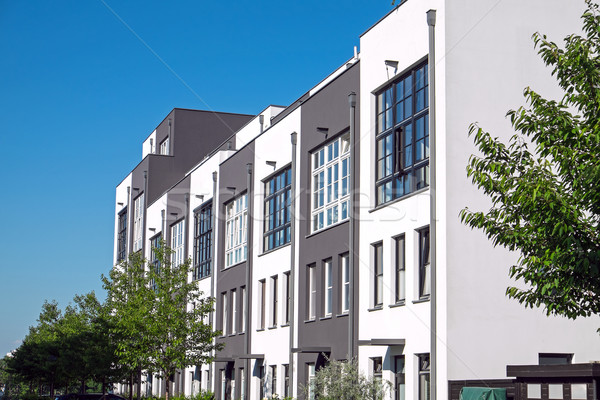 Modern serial housing in Berlin Stock photo © elxeneize