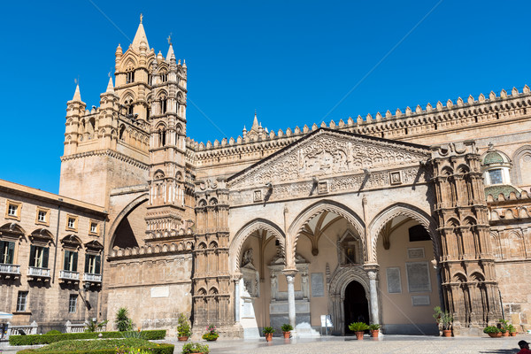 Detail of the cathedral in Palermo Stock photo © elxeneize