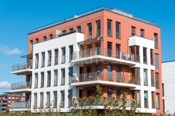 Modern apartment house in Berlin Stock photo © elxeneize