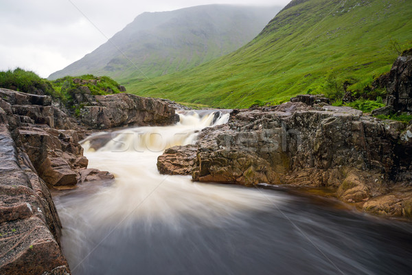 The river Etive in Glen Coe Stock photo © elxeneize