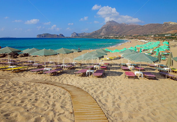Beach on Crete Island, Greece Stock photo © elxeneize