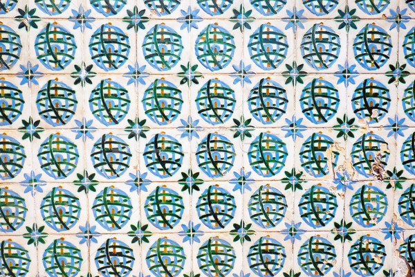 Stock photo: Traditionell old tiles in Portugal