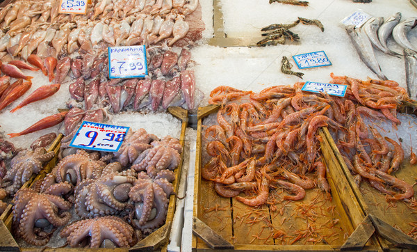 Fish and seafood Stock photo © elxeneize