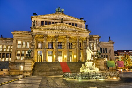 The Concert hall at the Gendarmenmarkt in Berlin Stock photo © elxeneize