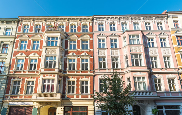 Stock photo: Renovated old houses seen in Berlin
