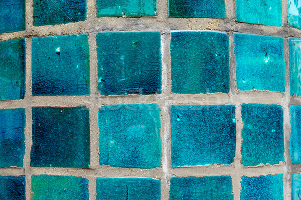 Turquoise tiles Stock photo © elxeneize