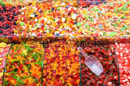 Renkli şeker çarşı İstanbul arka plan pazar Stok fotoğraf © elxeneize