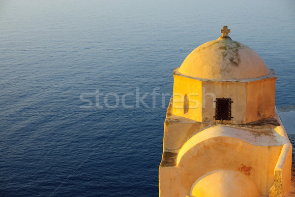 The castle in Oia at sunrise Stock photo © elxeneize