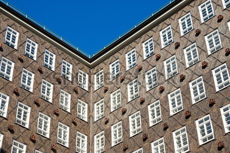 исторический здании фасад Гамбург один торговли Сток-фото © elxeneize