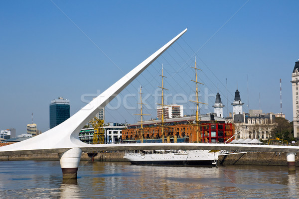 La Buenos Aires Argentyna wody miasta budynków Zdjęcia stock © elxeneize