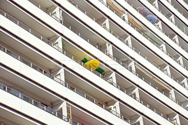 Balconies of a highrise building Stock photo © elxeneize