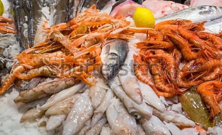 Fine seafood in the Boqueria Stock photo © elxeneize