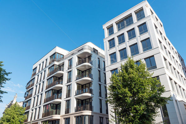Stock photo: Modern luxury apartment houses in Berlin