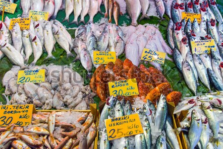 魚 販売 トルコ語 市場 選択 ストックフォト © elxeneize