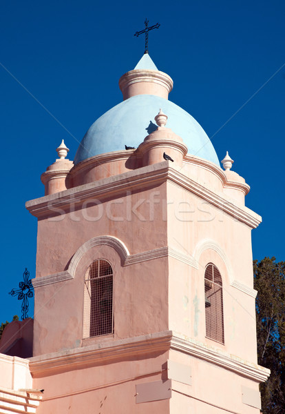 Tower of a rural church Stock photo © elxeneize