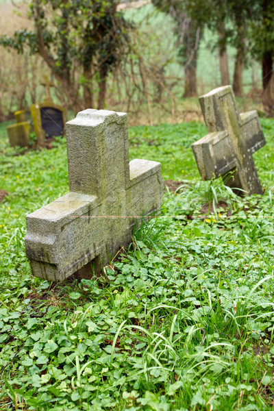 Two stone crosses Stock photo © elxeneize