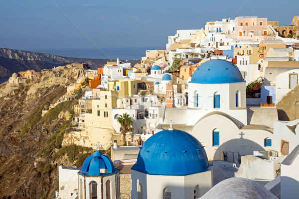 Oia village on Santorini island Stock photo © elxeneize