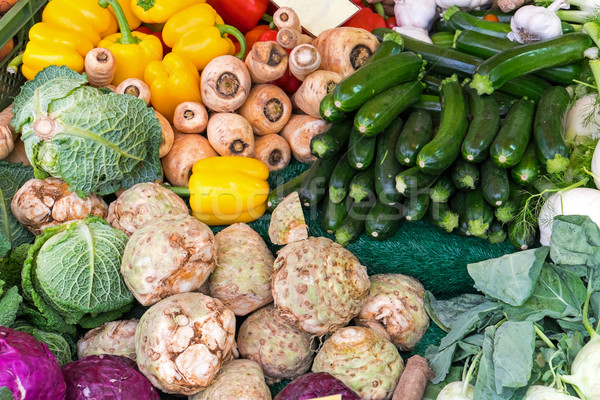 Fresh vegetables on a market Stock photo © elxeneize