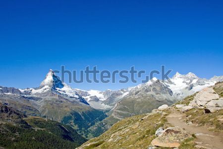 Panorama berühmt Wasser Natur Meer Schnee Stock foto © elxeneize