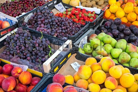 Foto stock: Muitos · diferente · frutas · mercado · venda · fruto