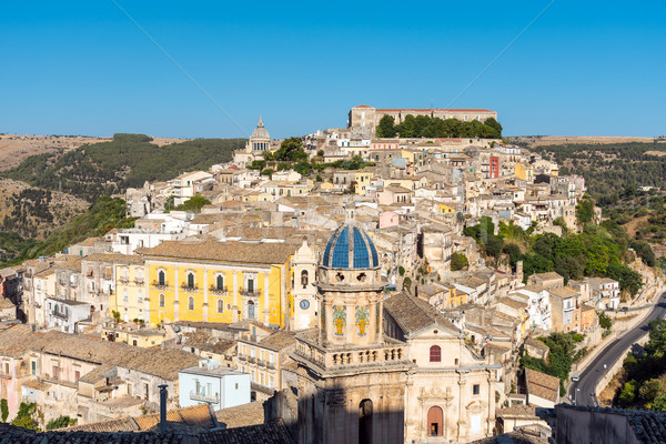 ストックフォト: 美しい · シチリア島 · バロック · 町 · イタリア · 市