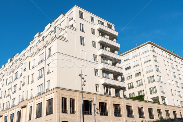 Big white apartment house in Berlin Stock photo © elxeneize