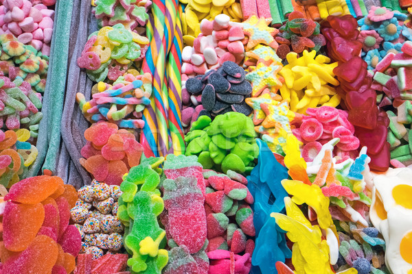 Delicious candy at the Boqueria Stock photo © elxeneize