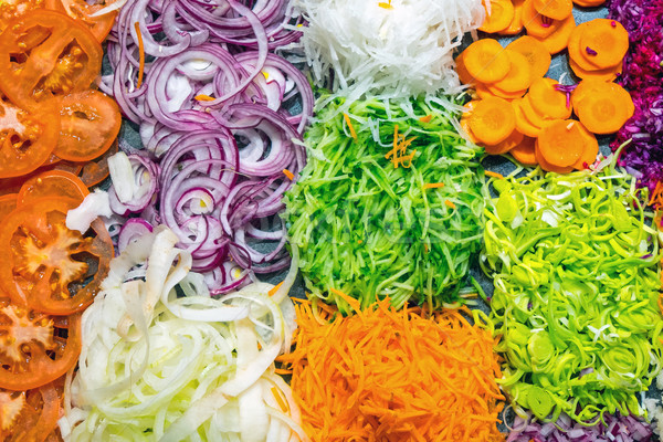 Various kinds of grated salad Stock photo © elxeneize