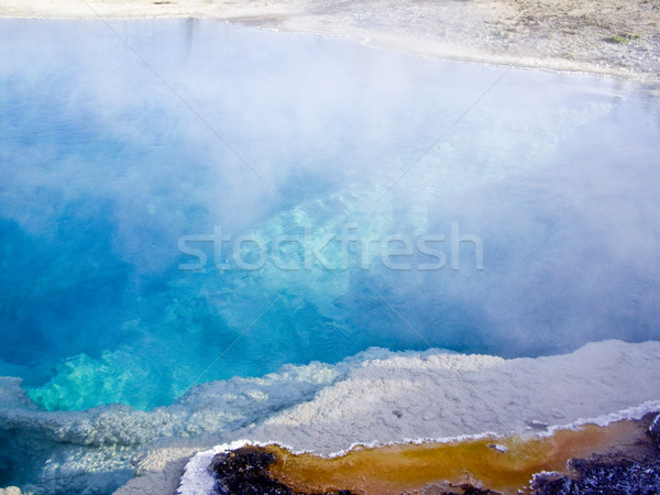 Blue geothermal pool Yellowstone Stock photo © emattil