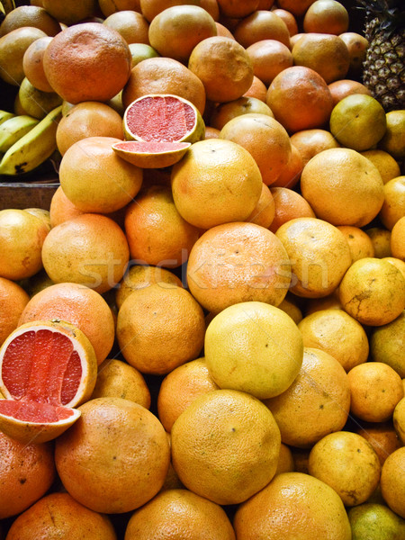 Ruby rot Grapefruit mexican Markt Stock foto © emattil