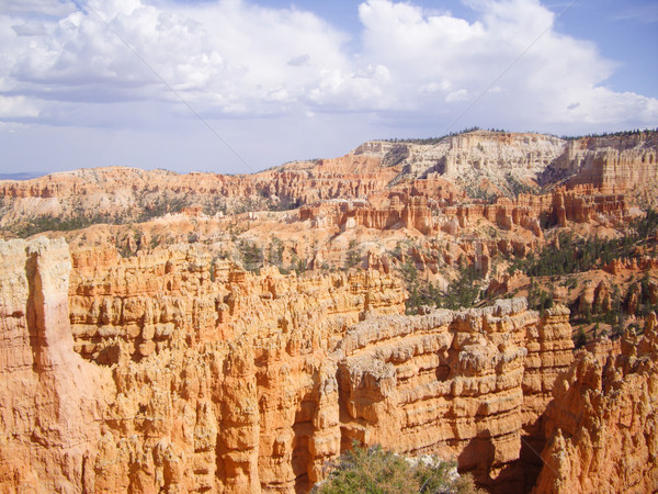 Estate tuono nubi canyon parco Utah Foto d'archivio © emattil