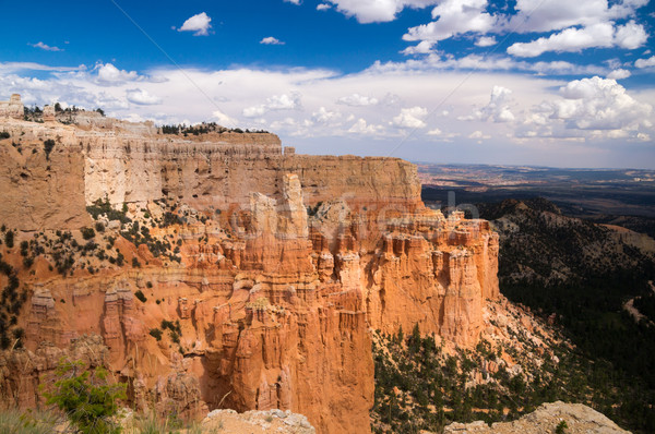Grand vista of sun and shadow over Bryce Canyon Stock photo © emattil
