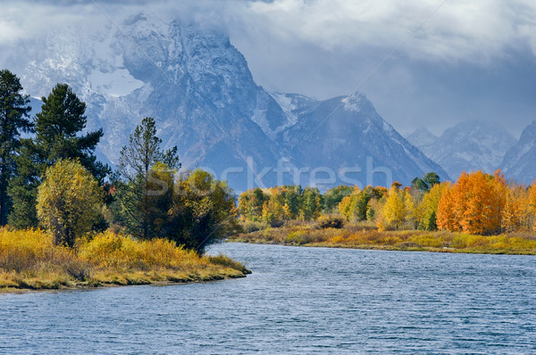 Oxbow Bend Grand Tetons Stock photo © emattil
