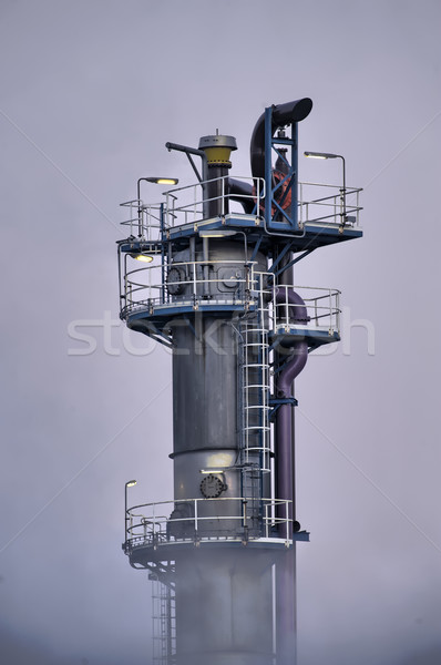 Industrial torre nubes vapor Foto stock © emiddelkoop