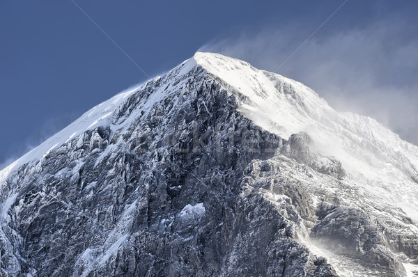 Nieve montana superior peligroso empinado Foto stock © emiddelkoop