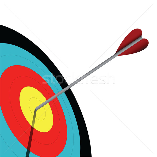 Oog boogschieten target sport achtergrond leuk Stockfoto © emirsimsek