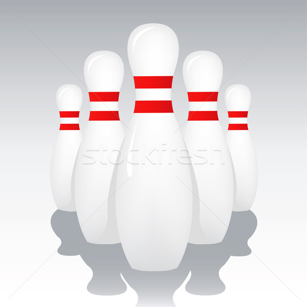 Bowling sport achtergrond zwarte cool spelen Stockfoto © emirsimsek