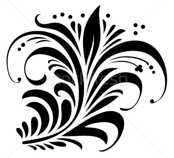 цветочный орнамент элемент дизайна фон завода Сток-фото © ensiferrum
