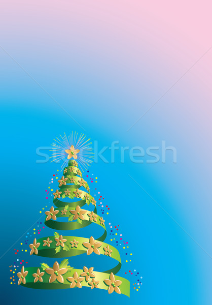 Christmas tree holiday background Stock photo © ensiferrum