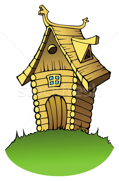 Desenho animado casa casa de campo estilo madeira Foto stock © ensiferrum