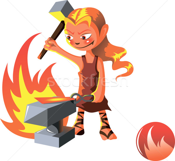 Elemental of Fire Stock photo © ensiferrum